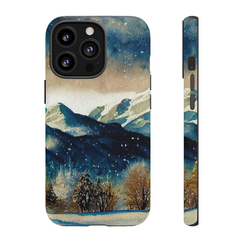Snowy Colorado Rocky Mountains - Impact Resistant Phone Case iPhone 13 Pro Matte